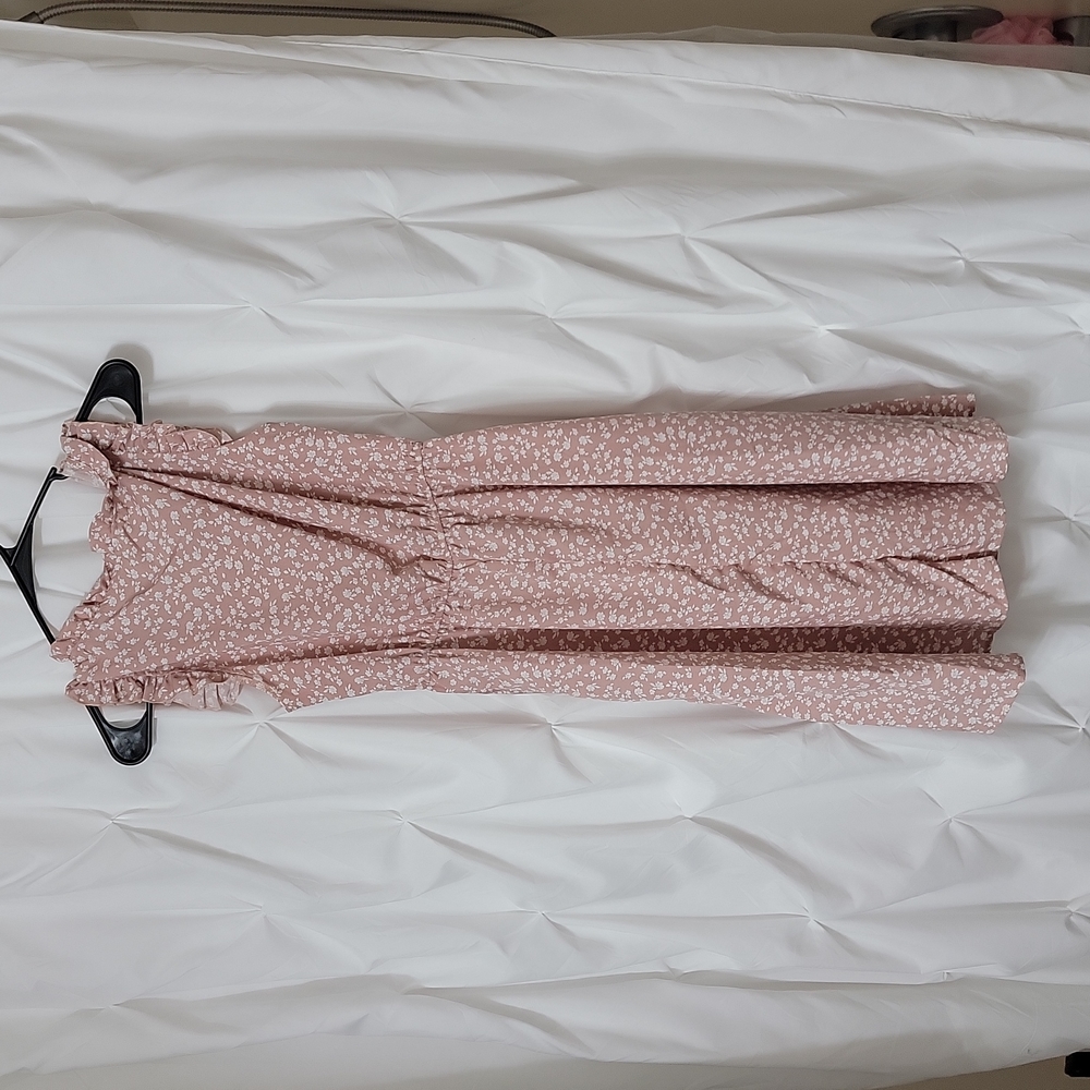 SheIn women pink floral dress size small - Picture 2 of 8